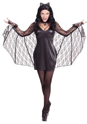 Strój Kobieta Nietoperz