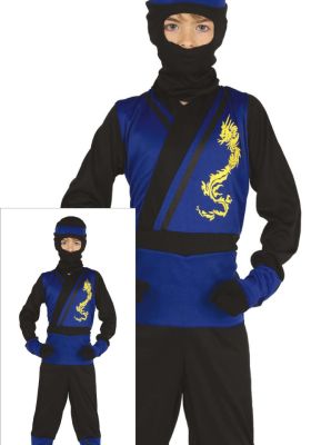 Strój Dziecięcy Ninja Niebieski