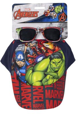 Zestaw czapka i okulary Avengers