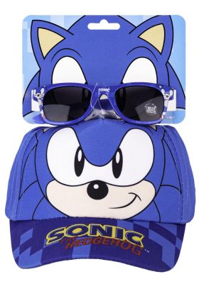 Zestaw czapka i okulary Sonic
